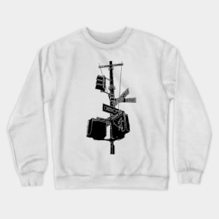 New York Streetsign Crewneck Sweatshirt